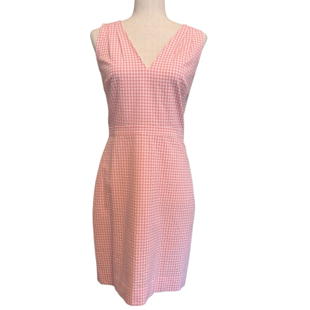 NWT J.Crew | Pink and White Seersucker Dress| Sz 4